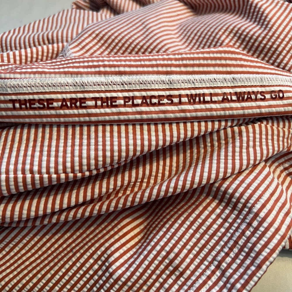 Rhone Mens Seersucker Striped Rec Camp Hoodie Size L Nantucket Performancewear - Picture 9 of 9